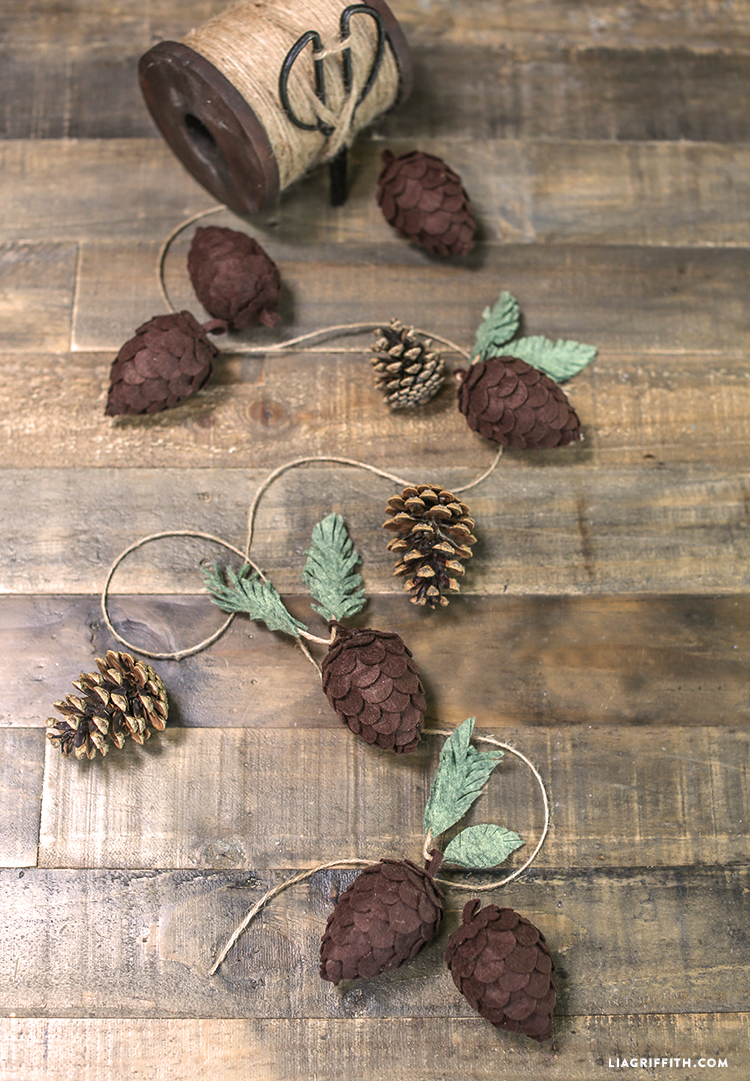 DIY Felt Pine Cones Lia Griffith