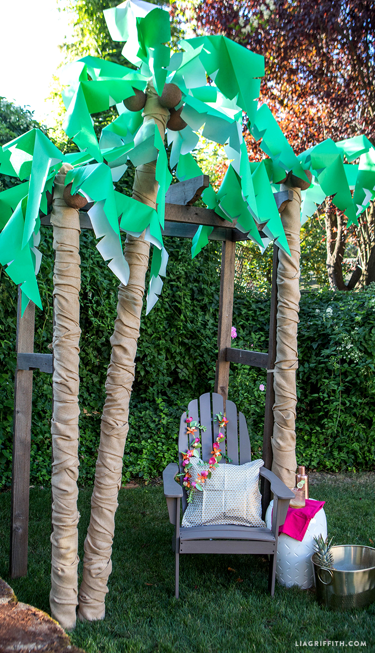 DIY Palm Tree Party Decor Lia Griffith