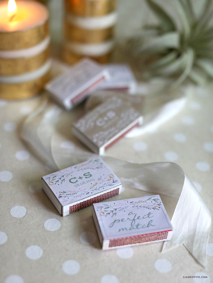 Personalized Wedding Matchbox Favors Lia Griffith
